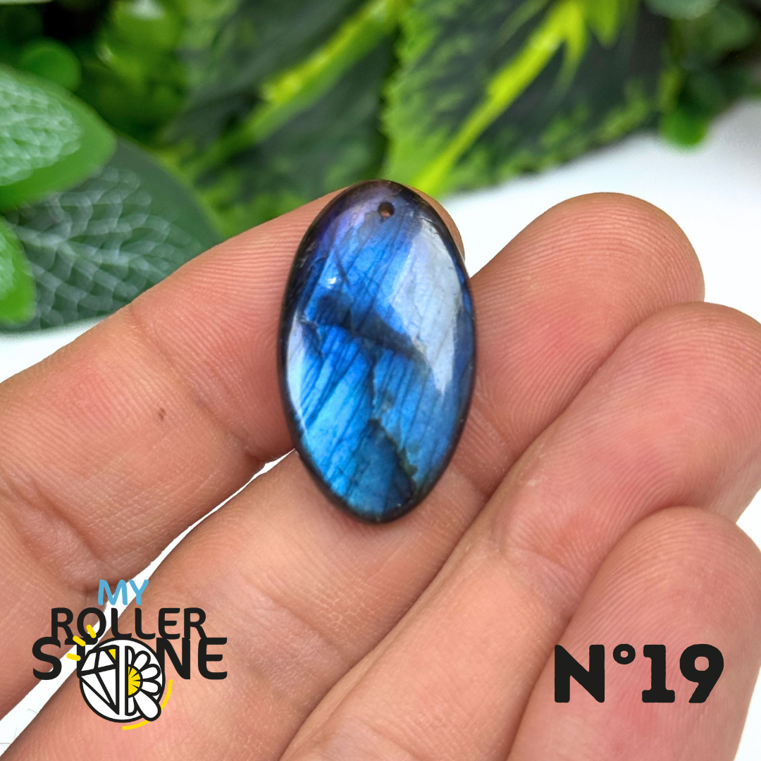 Pendentif Labradorite Blue fire percé 5A