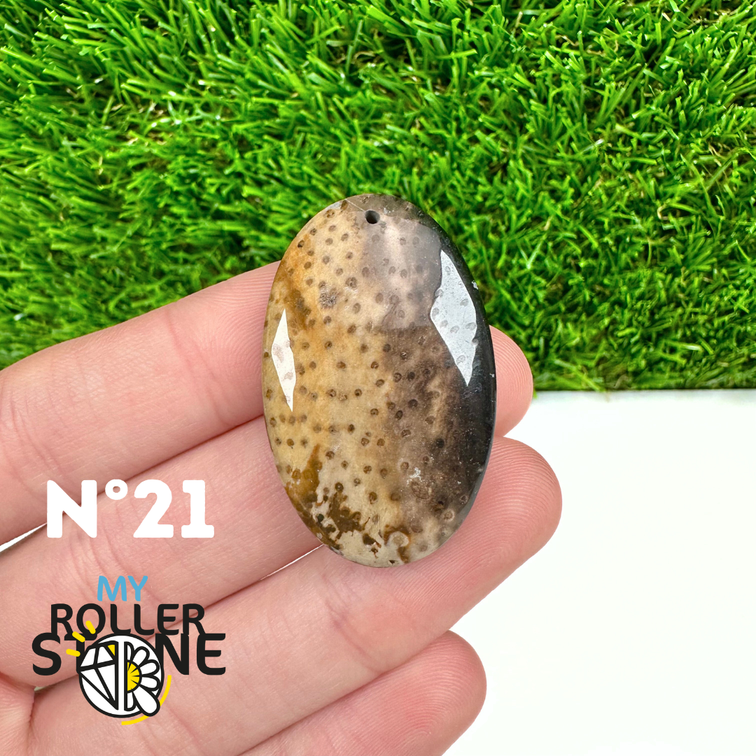 Pendentif Agate Racine de Palmier