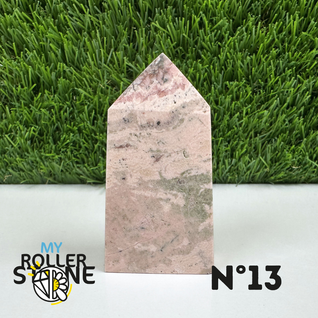 Pointes Pierre Rectangulaire Rhodochrosite