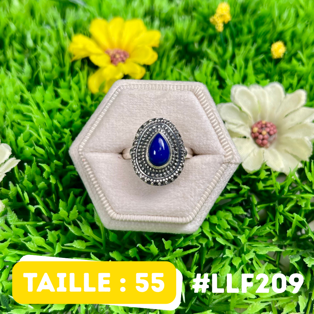 Bague Argent 925 Lapis Lazuli #LLF209