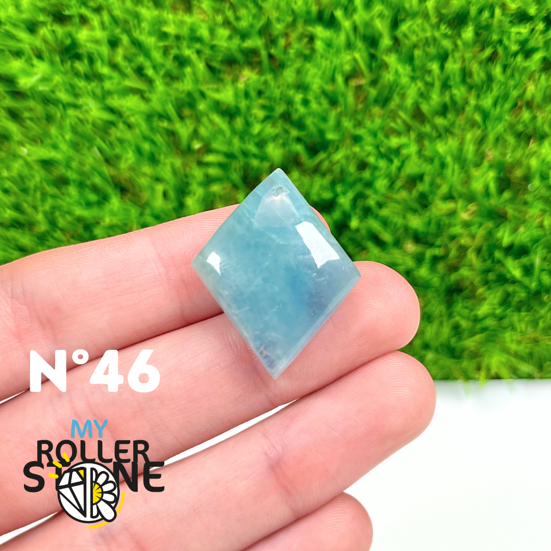 Pendentif Percé Aigue marine 5A