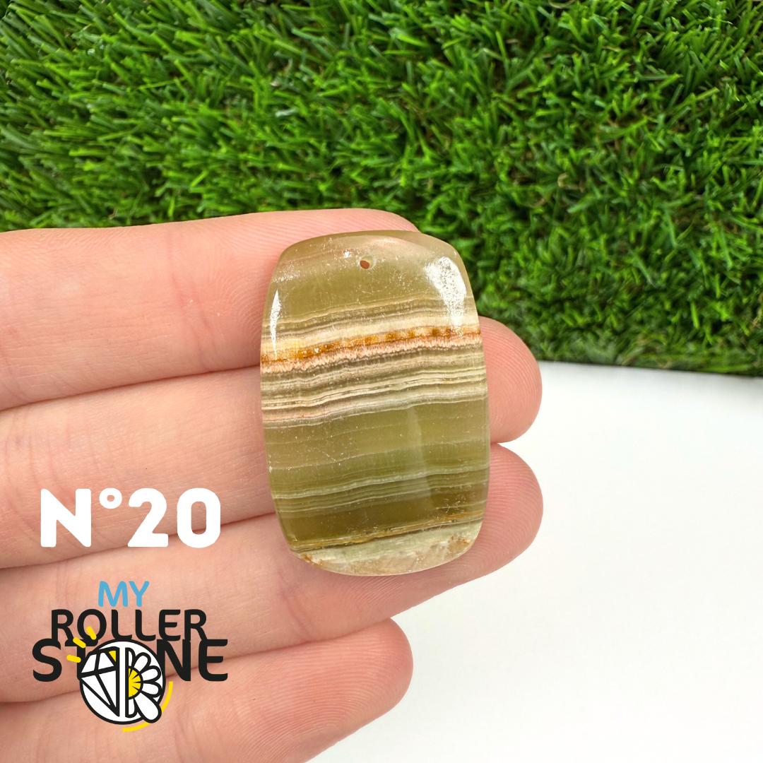 Pendentif Calcite Verte 5A Percé