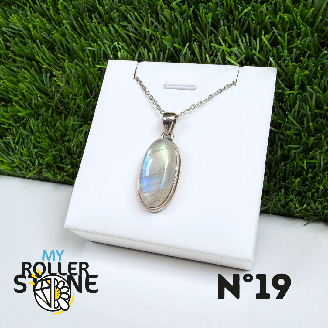 Pendentif Pierre de Lune Argent #19