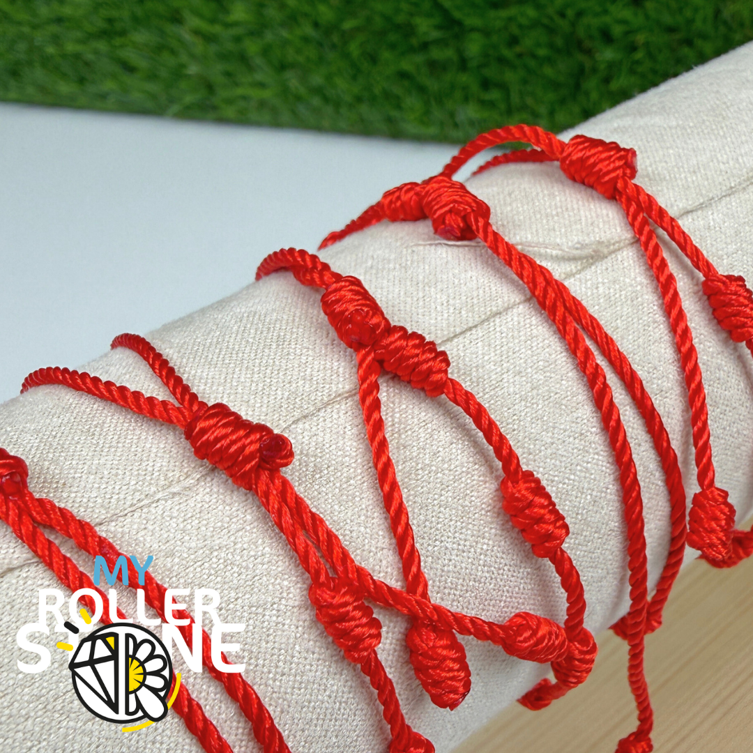 Bracelet Rouge 7 noeuds