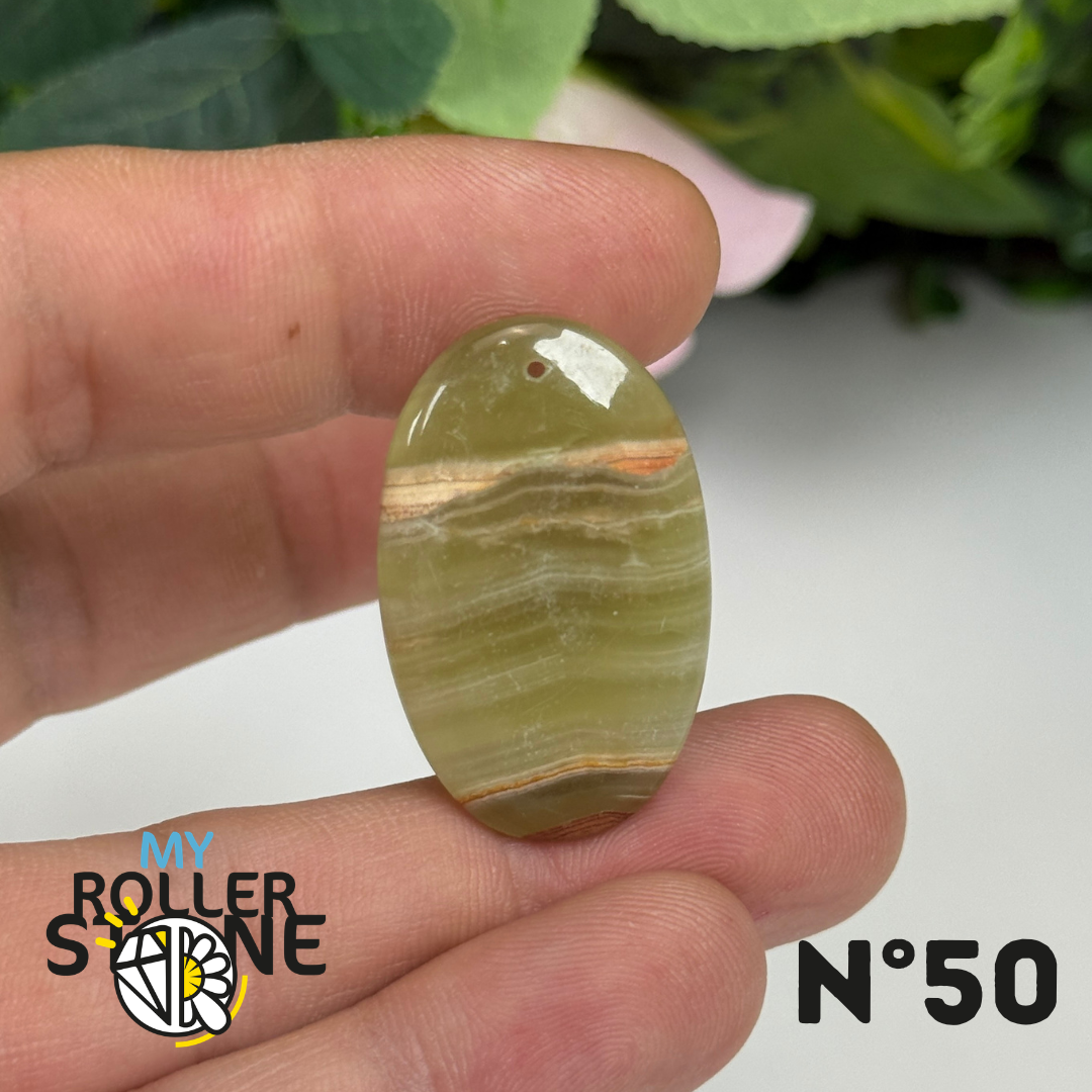 Pendentif Calcite Verte 5A Percé