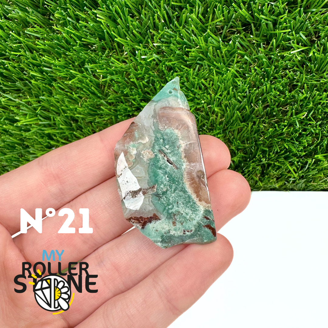 Pendentif Percé Aquaprase tranche 5A