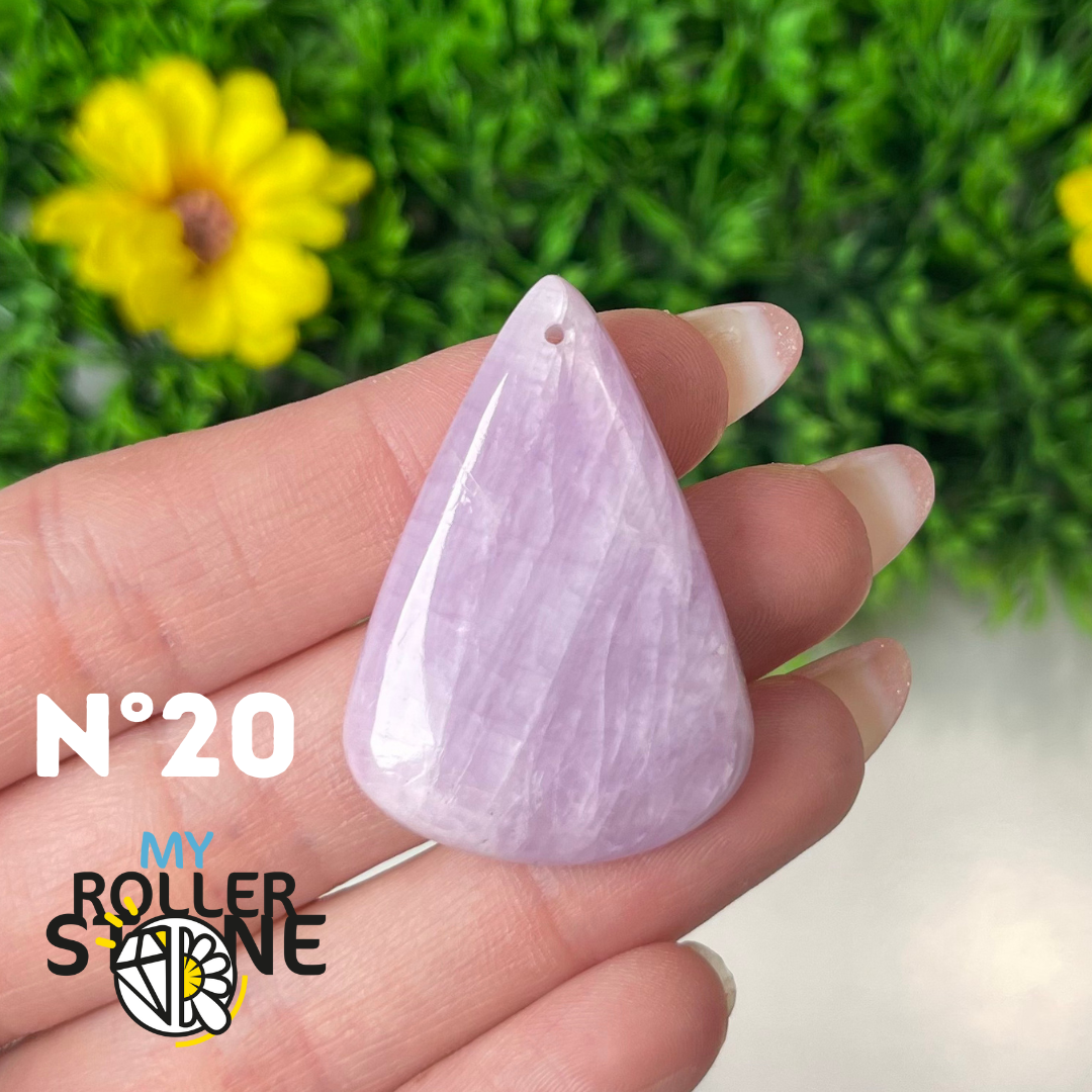 Pendentif Kunzite 5A percé