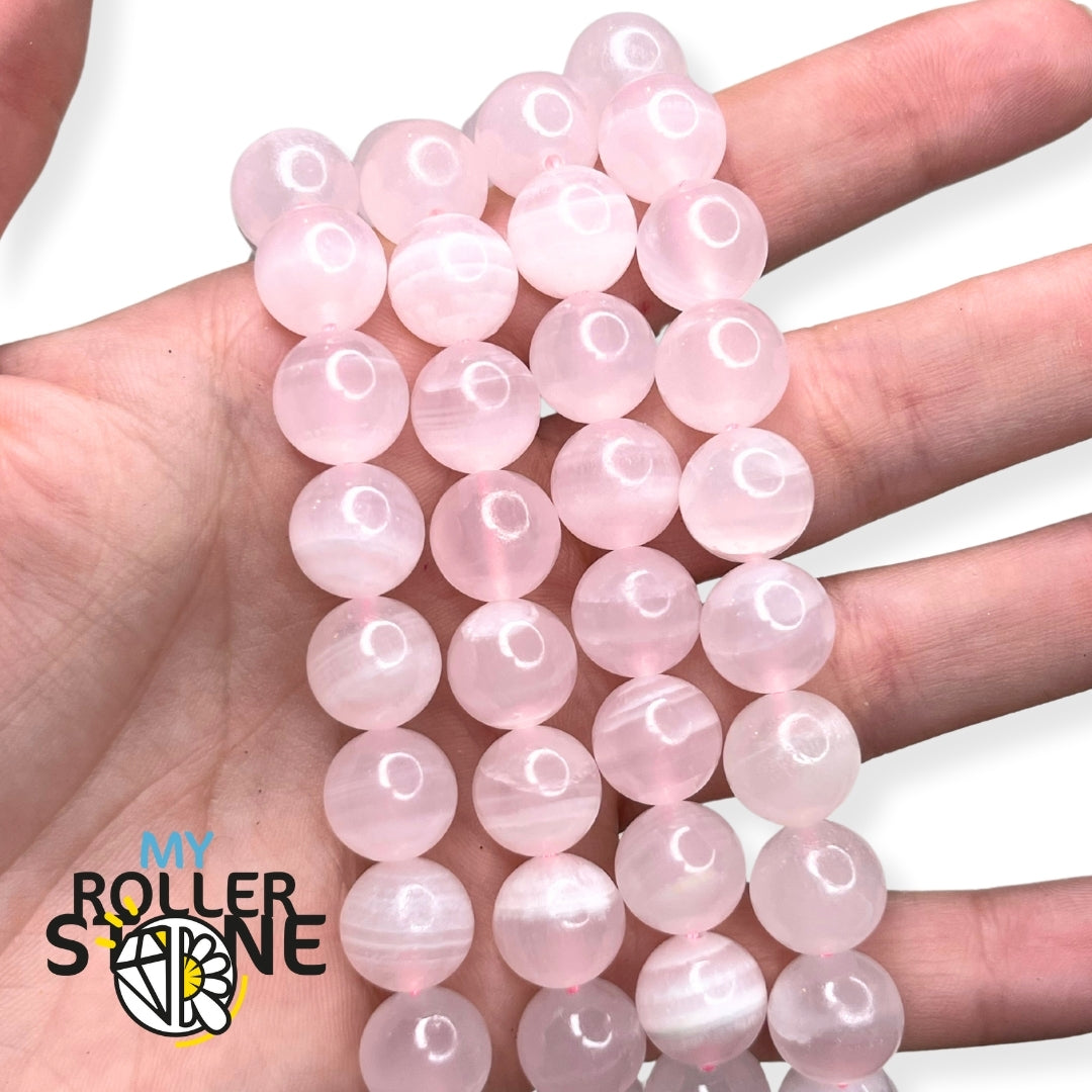 Perle Calcite rose 5A 10 MM