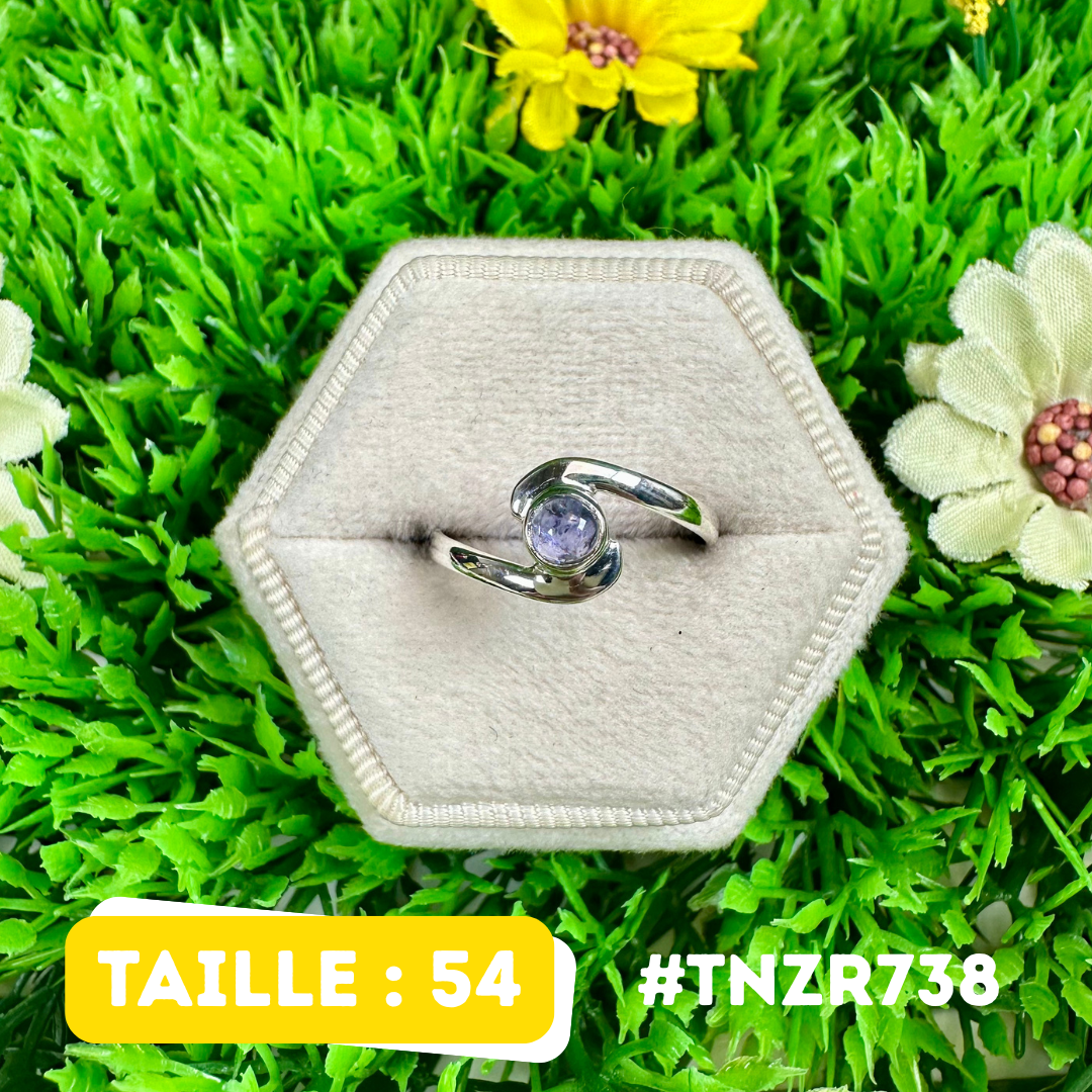 Bague Tanzanite Argent 925 (2 tailles) #TNZR738