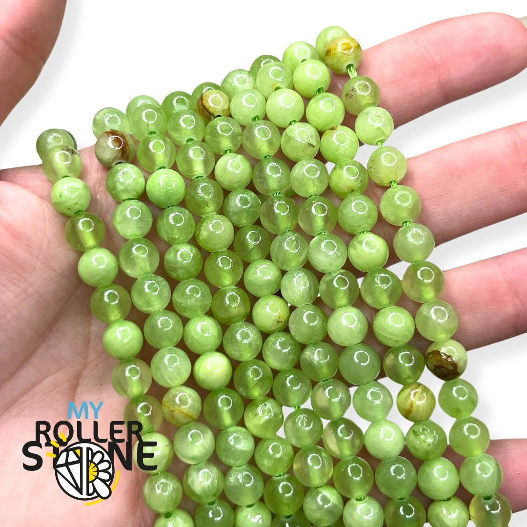 Perle Calcite verte 6 MM