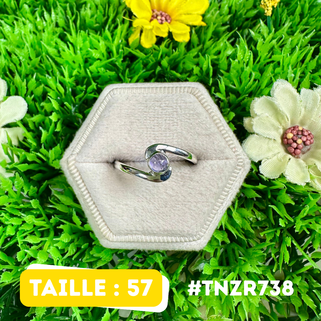 Bague Tanzanite Argent 925 (2 tailles) #TNZR738