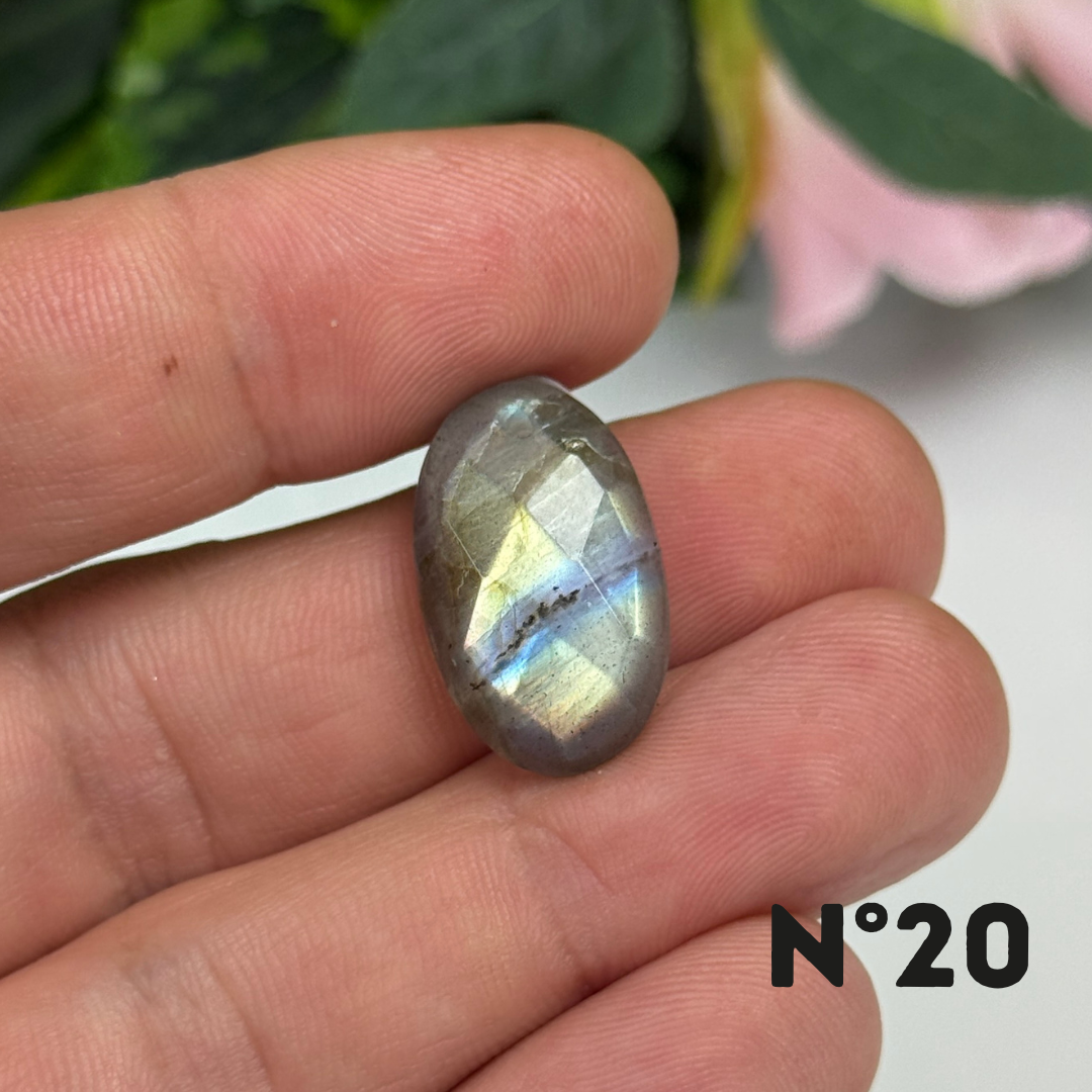 Pendentifs Labradorite Facettée Multi fire 5A