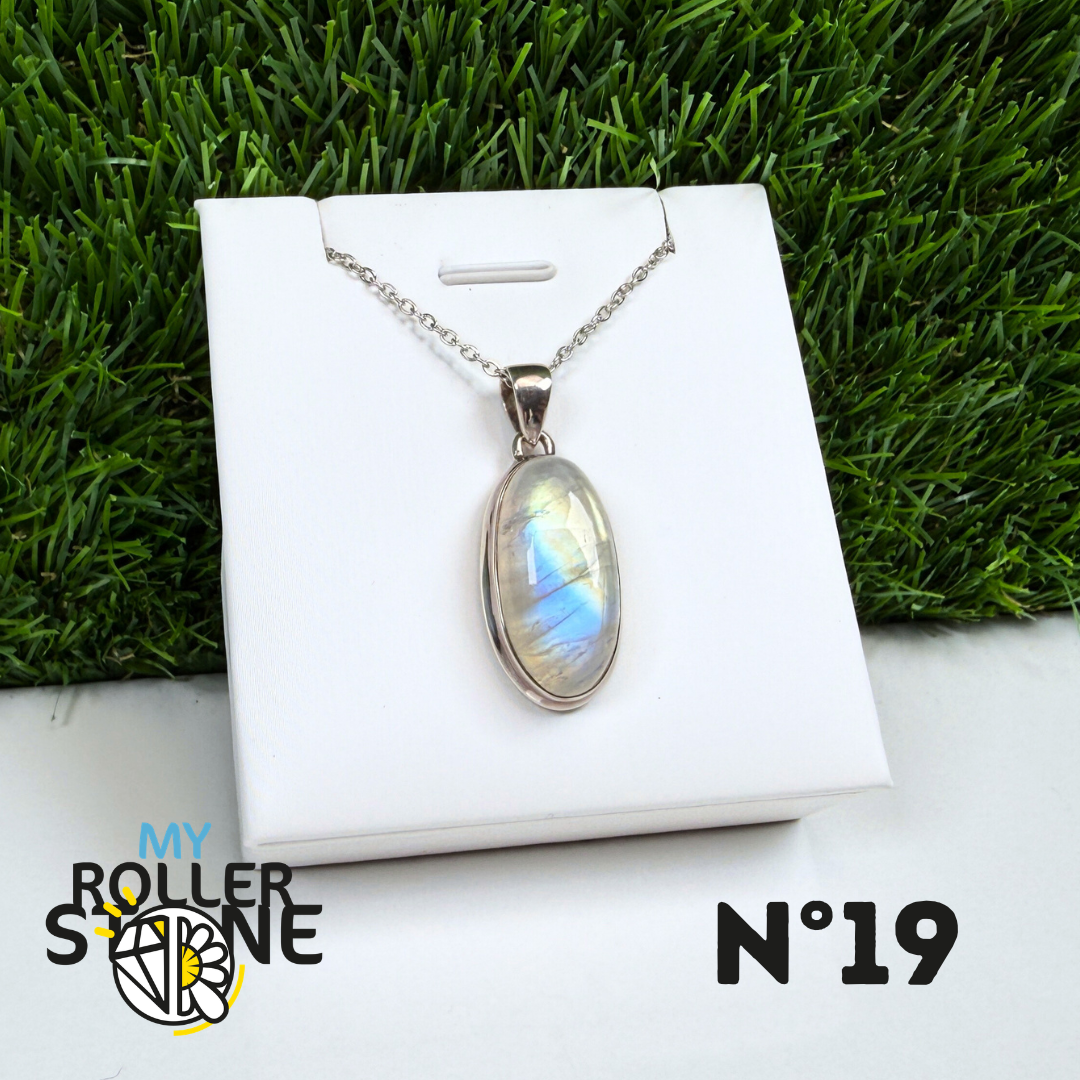 Pendentif Pierre de Lune Argent #19