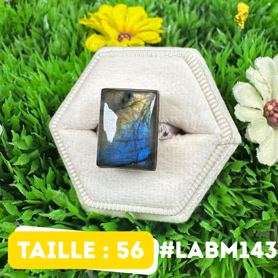 Bague Argent Labradorite Multifire #LABM143