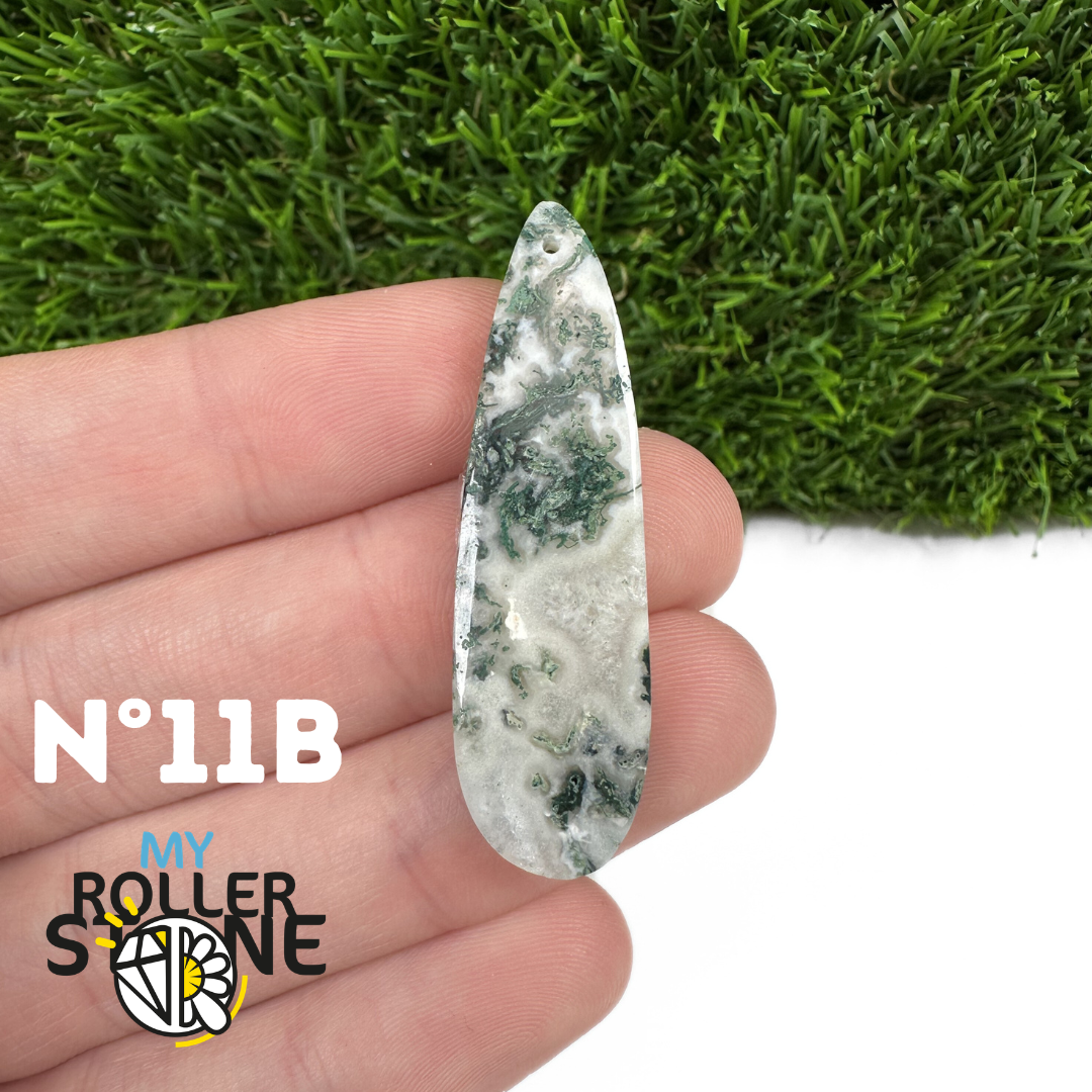 Pendentif Percé Agate Arbre Goutte