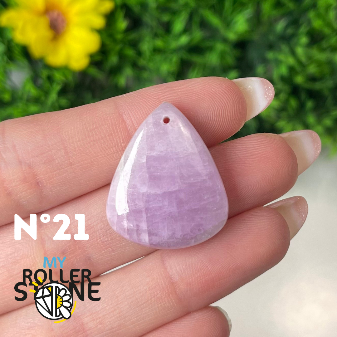 Pendentif Kunzite 5A percé