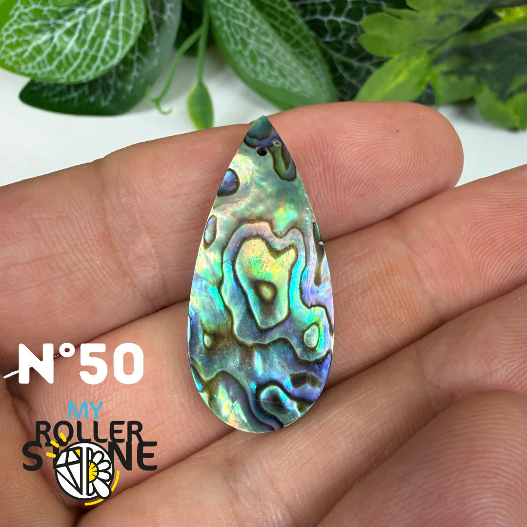Pendentif en Abalone Forme Libre 5A