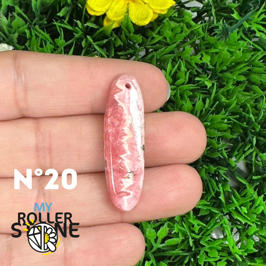 Pendentif Percé Rhodochrosite