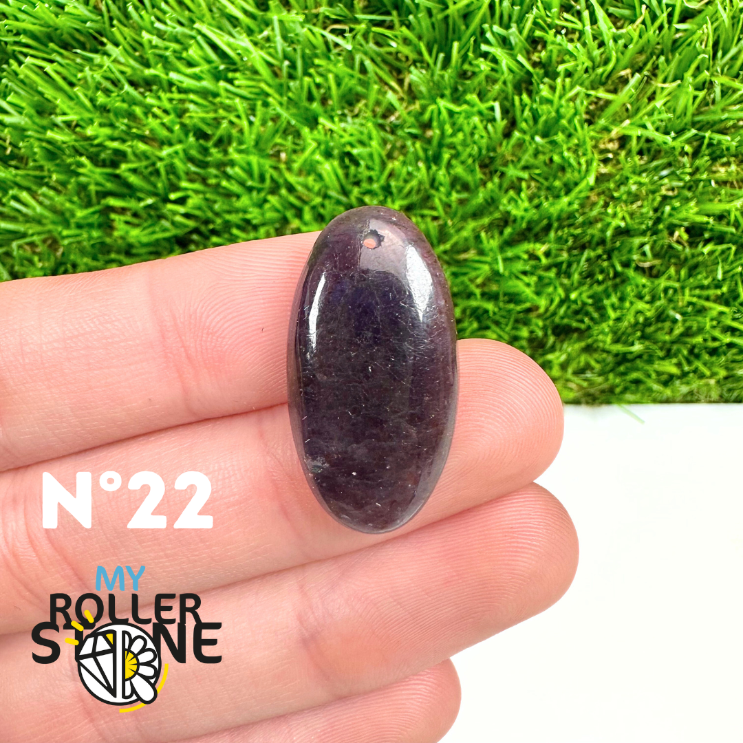 Pendentif Percé Iolite et Pierre de Soleil 5A