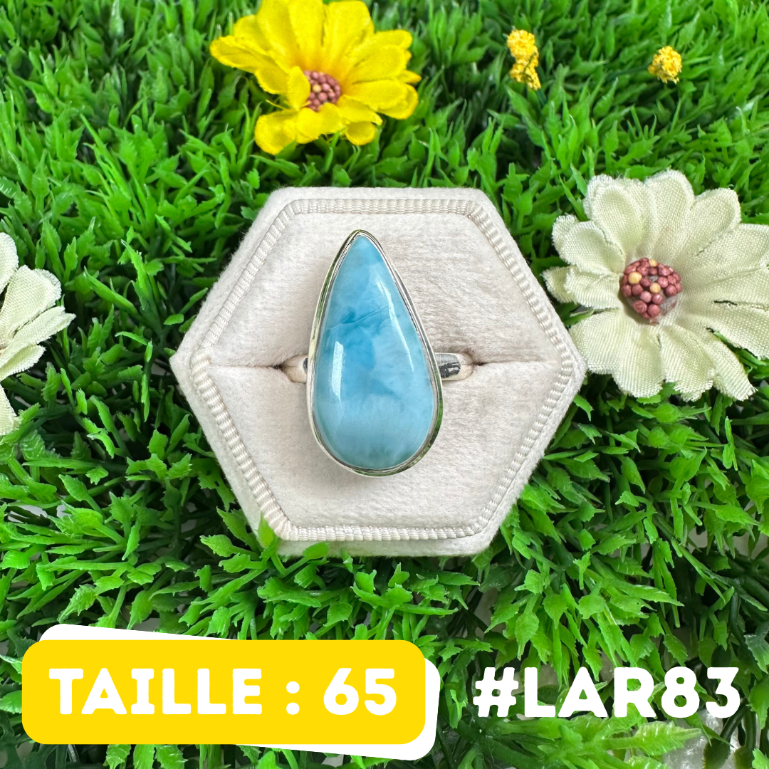 Bague Argent 925 Larimar #LAR83