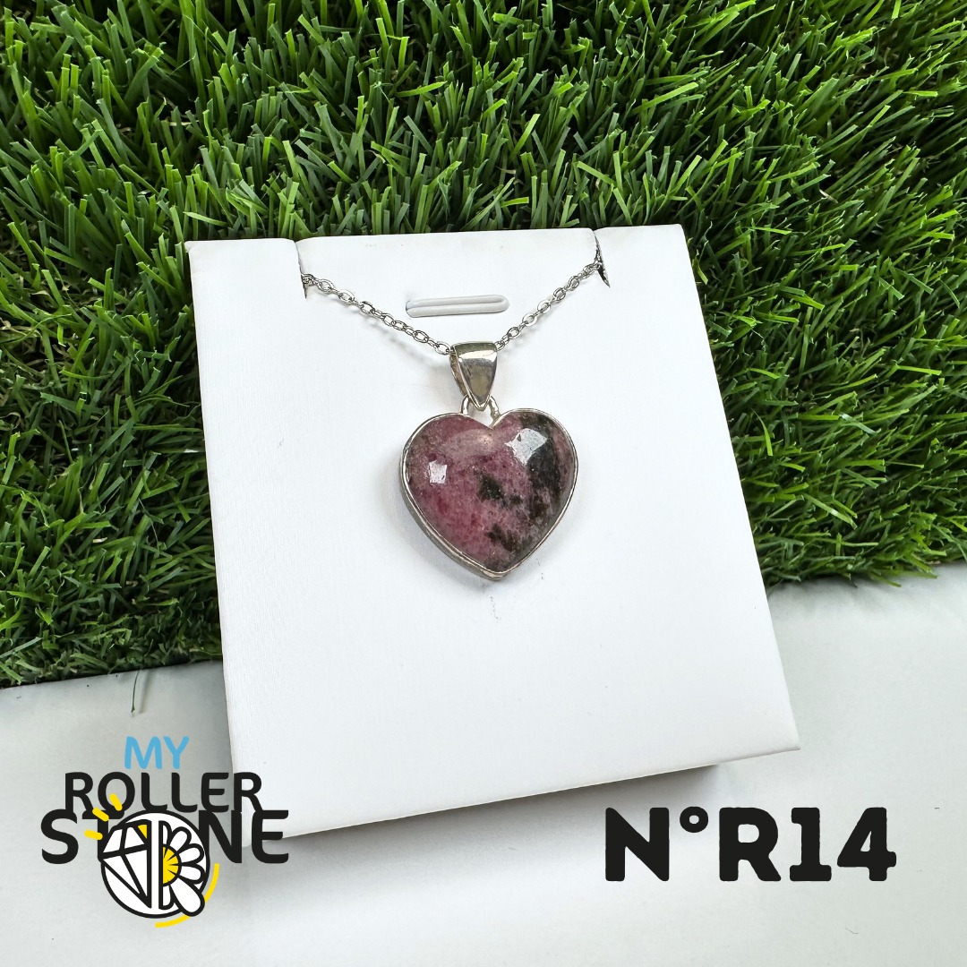Pendentif Argent Rhodonite Australienne #14