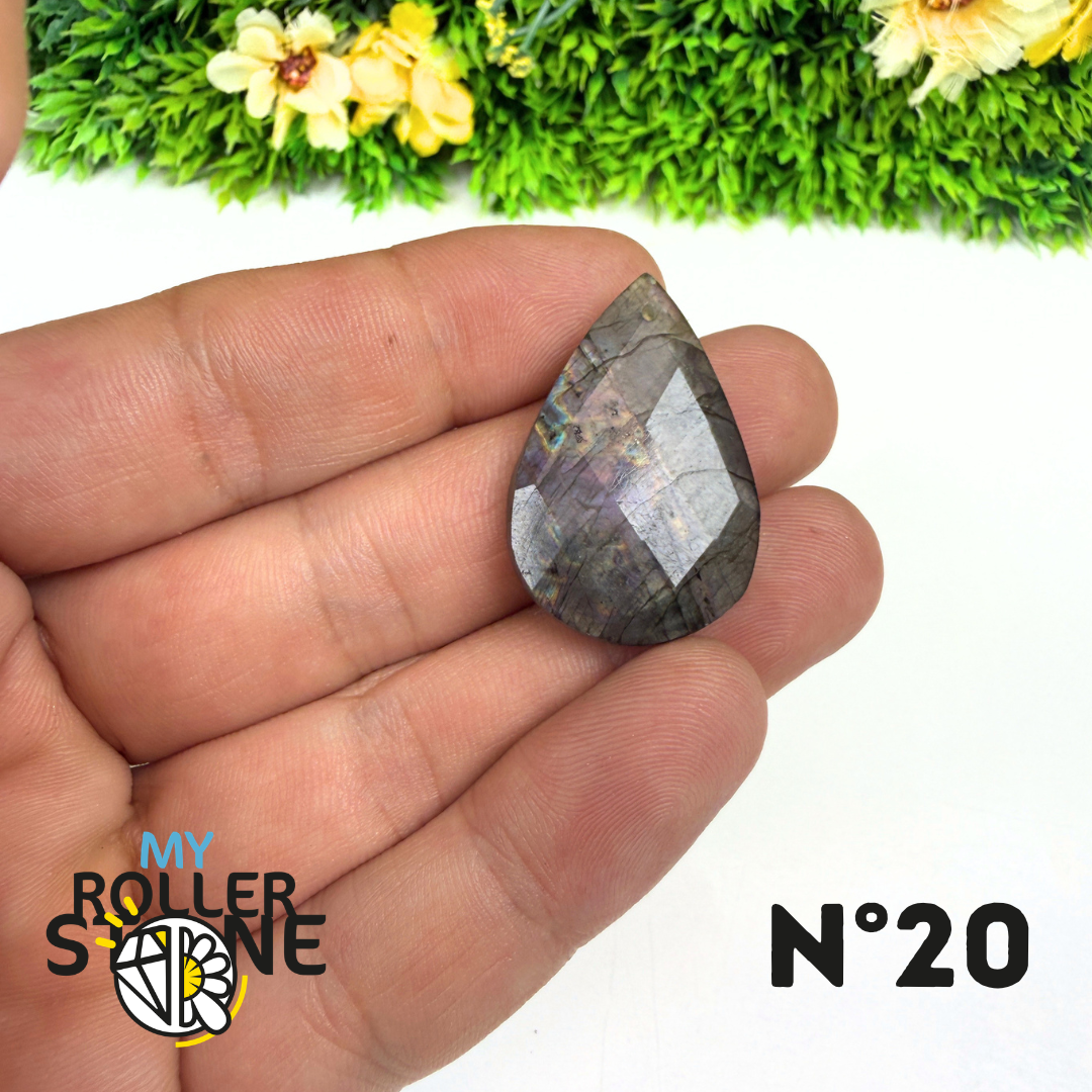 Pendentif Percé Spectrolite Violette