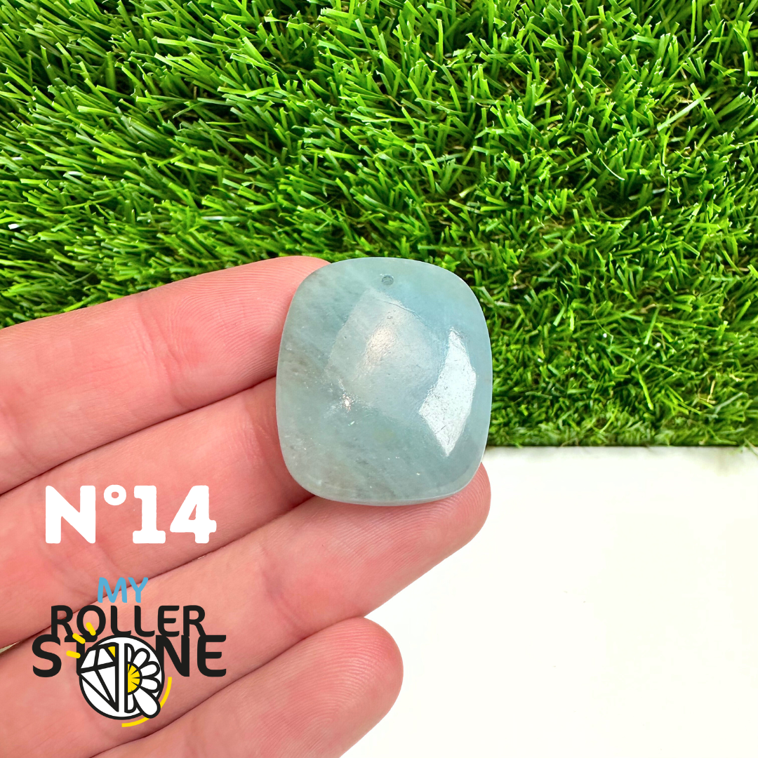 Pendentif Percé Aigue marine 5A