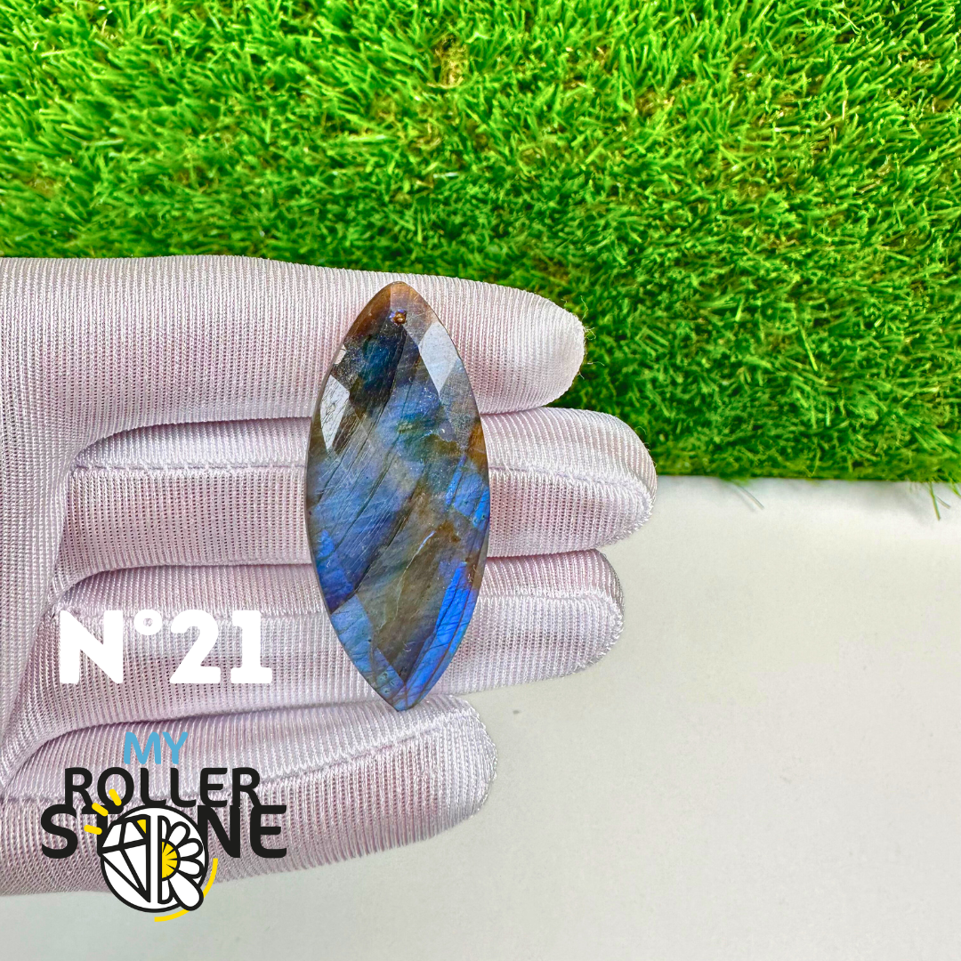Pendentifs Labradorite blue fire Facettée 5A