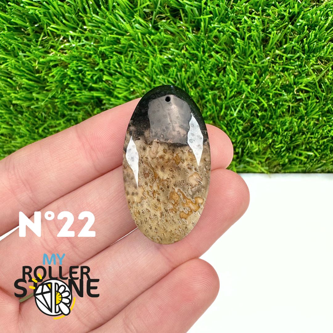 Pendentif Agate Racine de Palmier