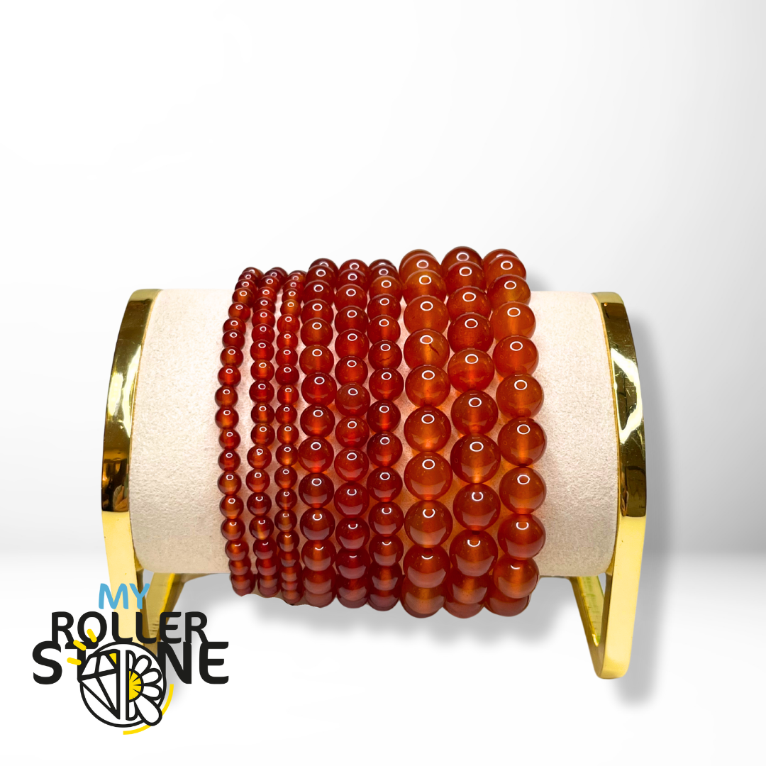 Bracelet Agate Rouge 5A