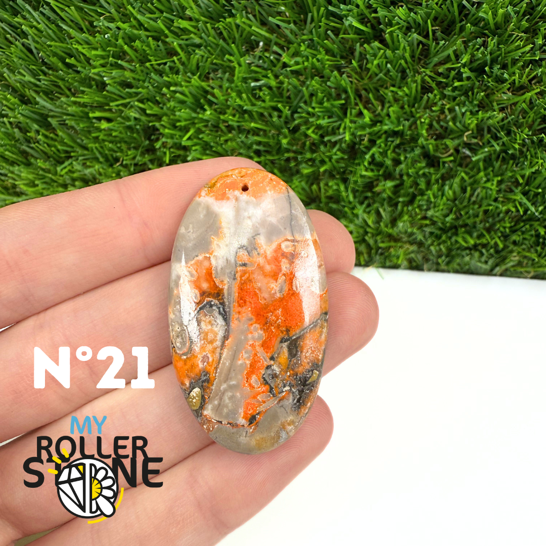 Pendentif Jaspe Bumblebee 5A Percé 5A