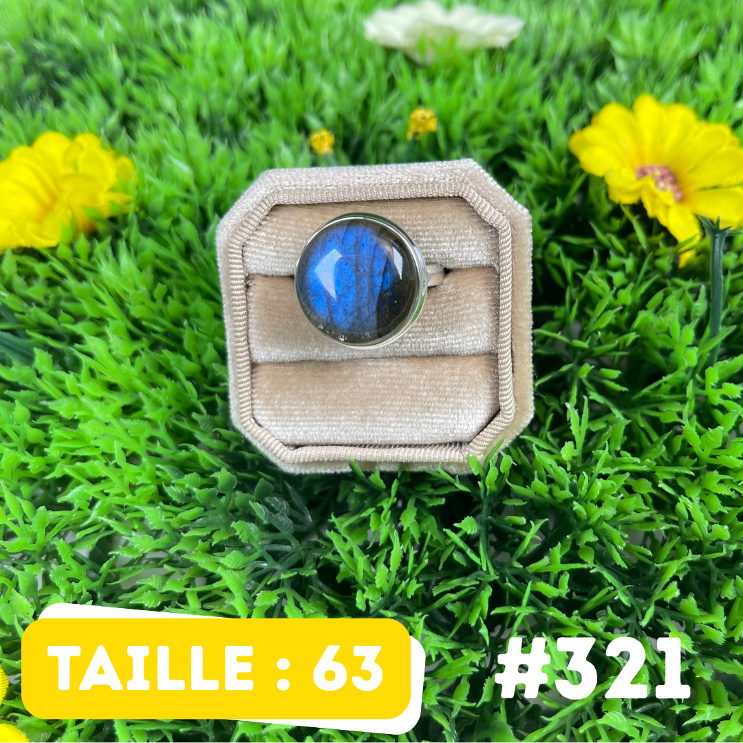 Bague Labradorite Bluefire #321