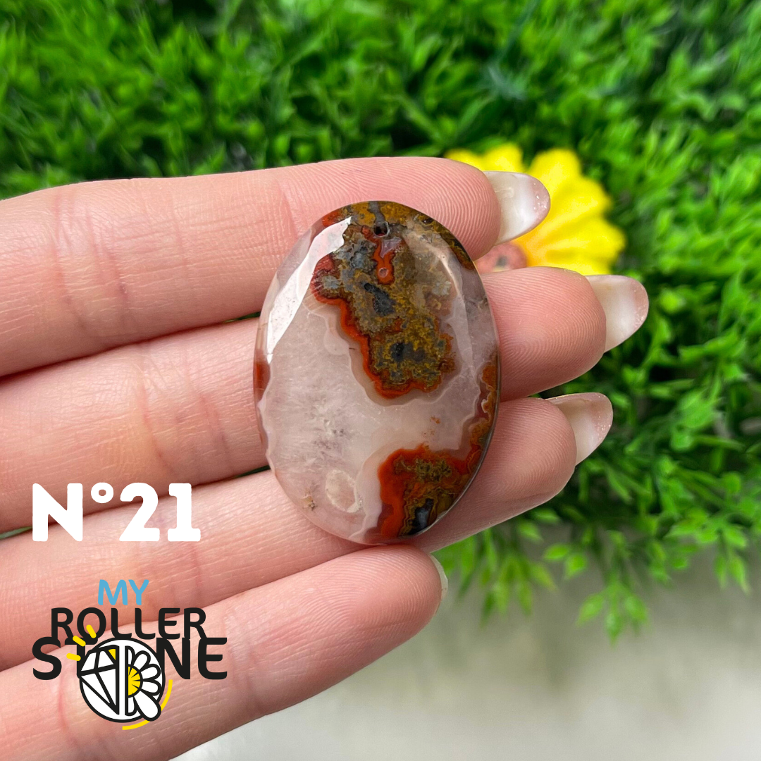 Pendentif Agate Marocaine 5A percé