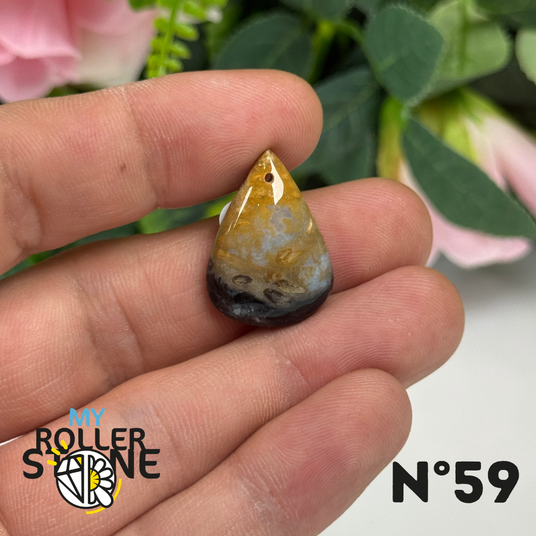 Pendentif Agate Racine de Palmier