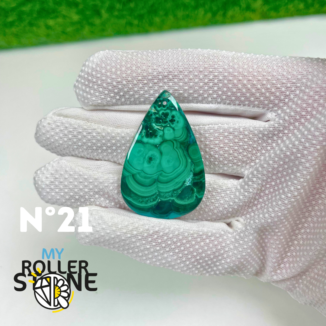 Pendentif Malachite 5A percé