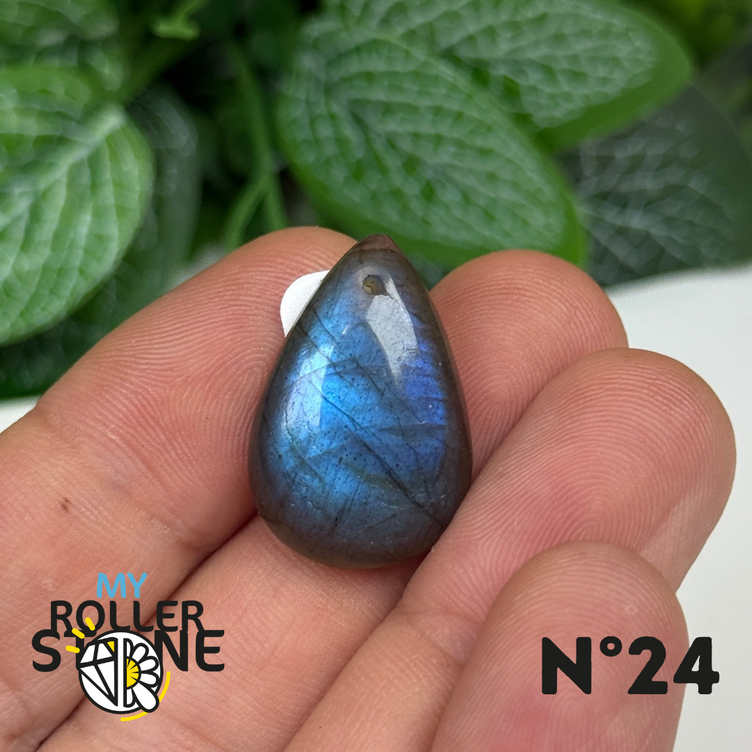 Pendentif Labradorite Blue fire percé 7A