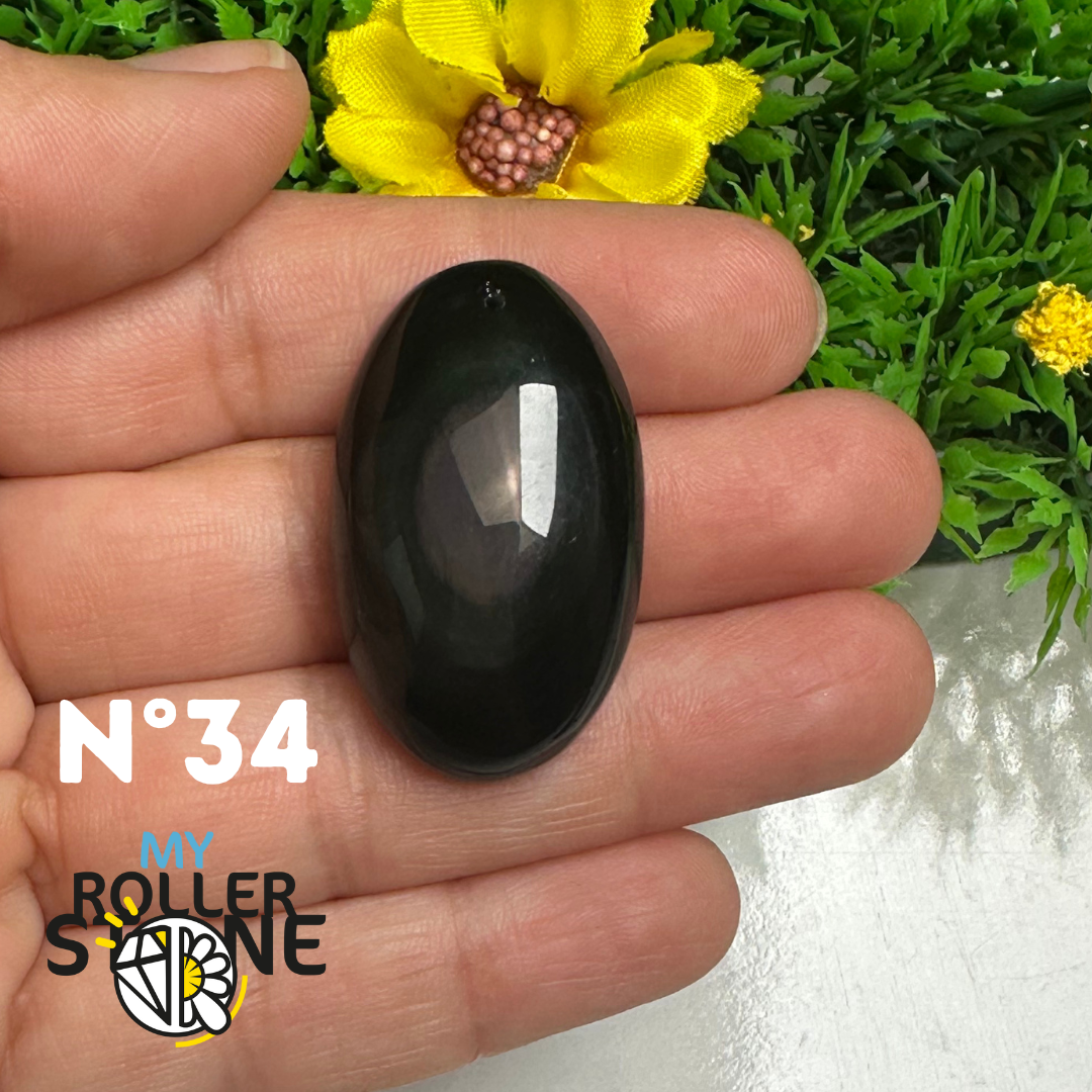 Pendentif Obsidienne Arc-en-Ciel 5A (Oeil céleste)