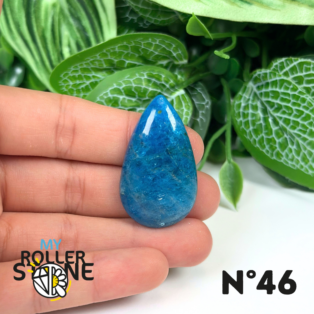 Pendentif Apatite bleue 5A