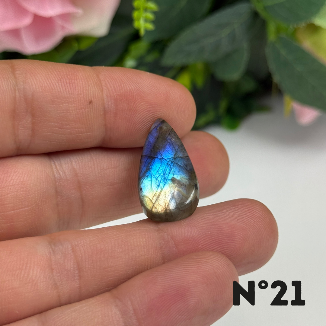 Pendentif Percé Labradorite Multi Fire 5A