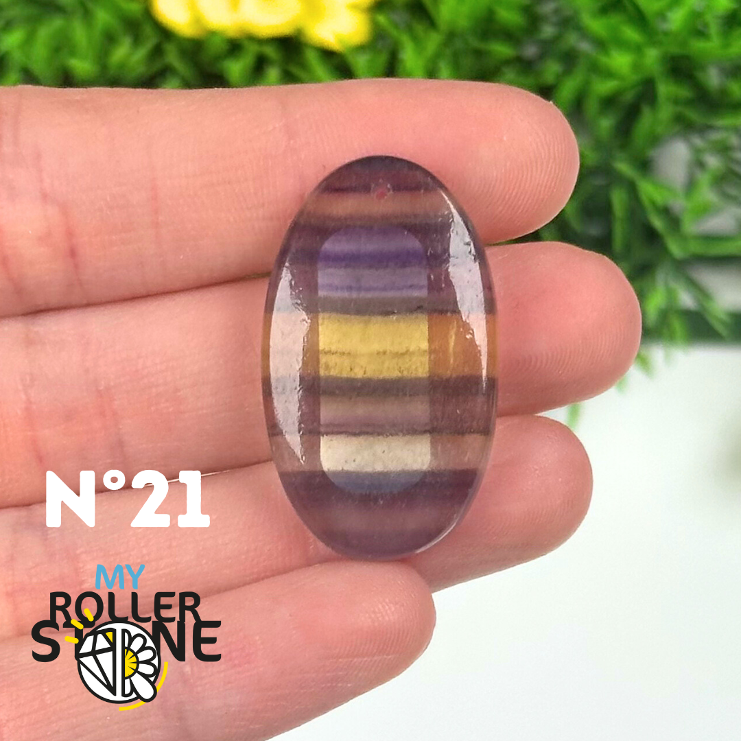 Pendentif percé Fluorite 5A