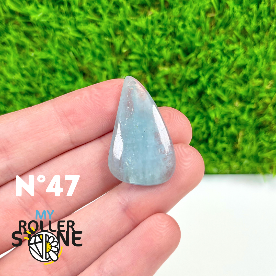 Pendentif Percé Aigue marine 5A