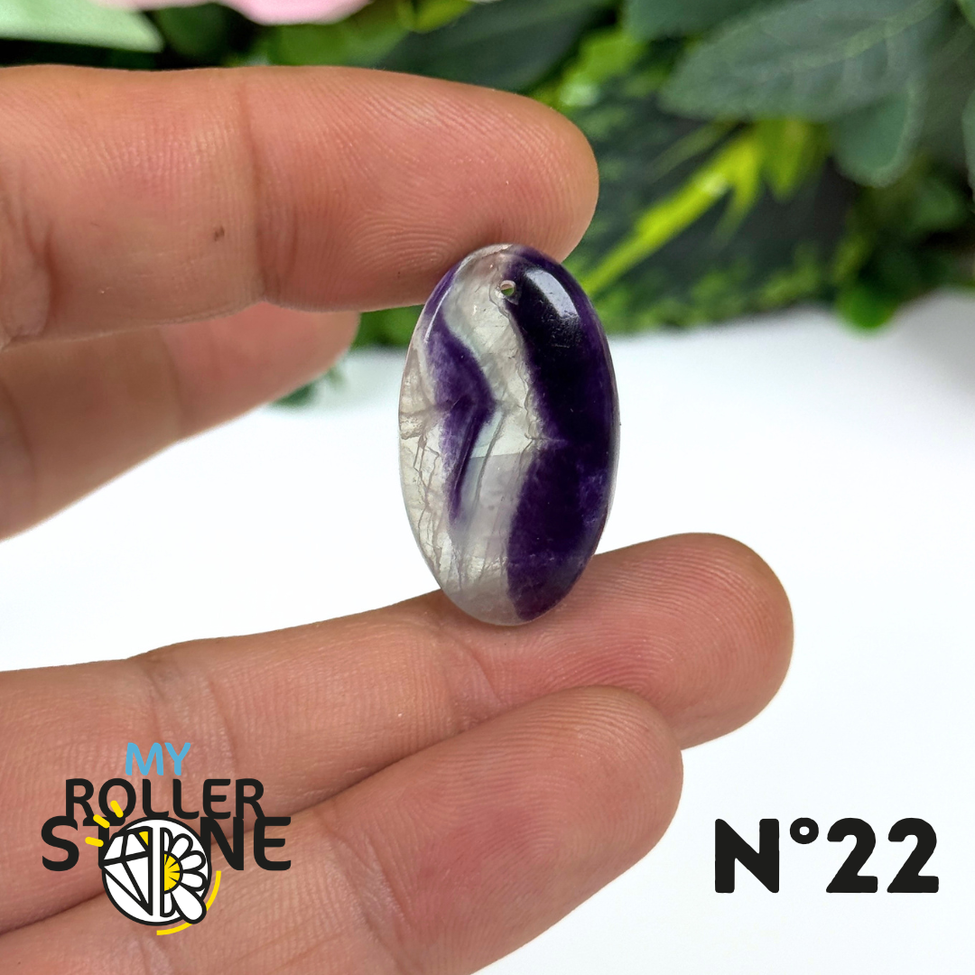Pendentif percé Fluorite Arc-en-Ciel 5A