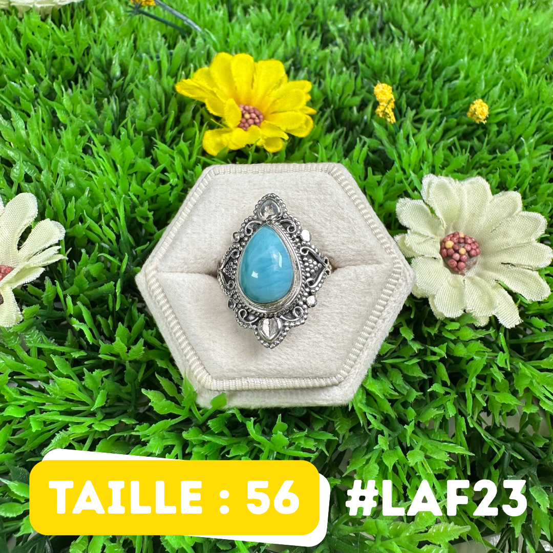 Bague Argent 925 Larimar #LAF23