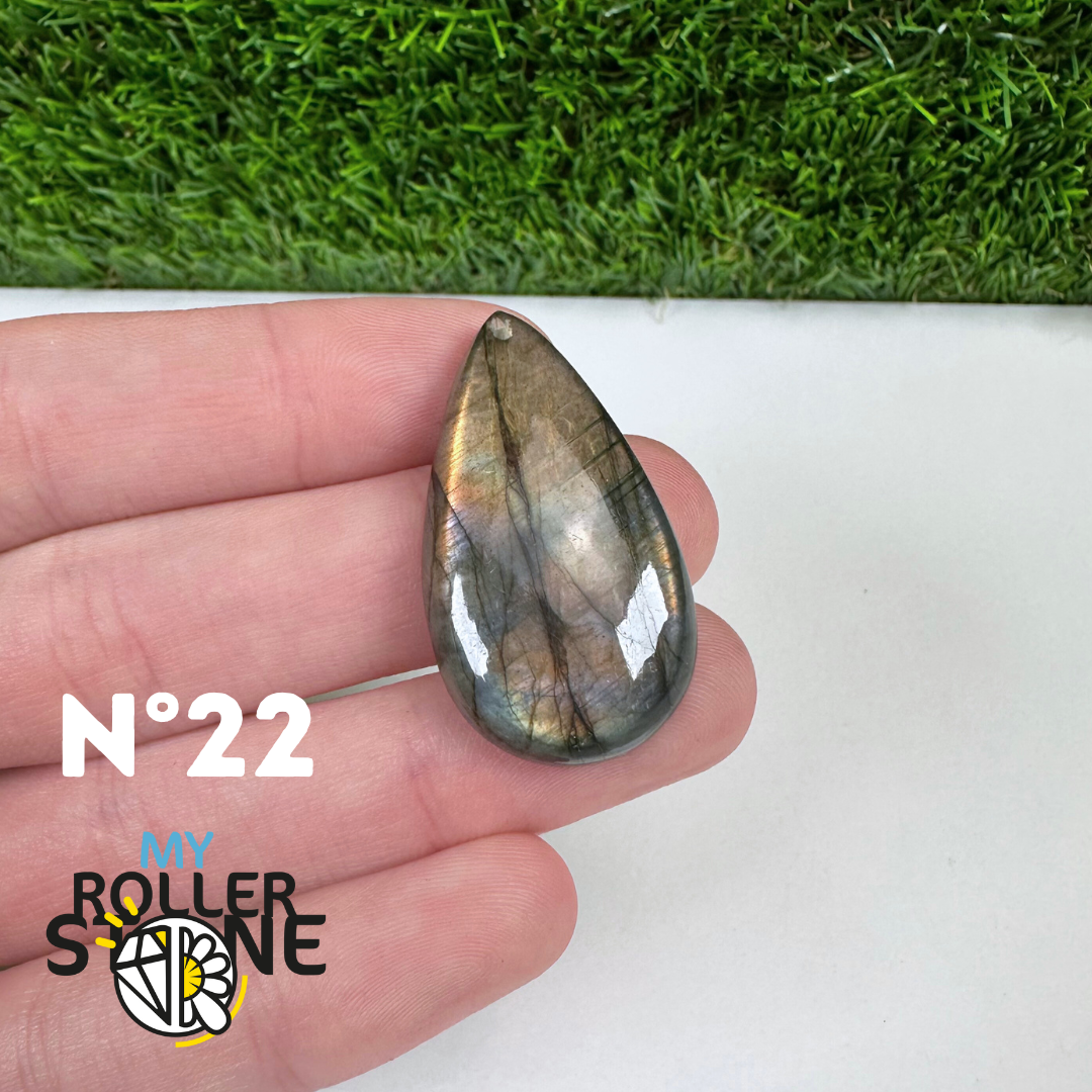 Pendentif Percé Labradorite Multi Fire 5A