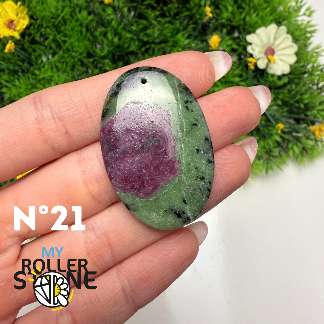 Pendentif Ruby Zoïsite 5A percé