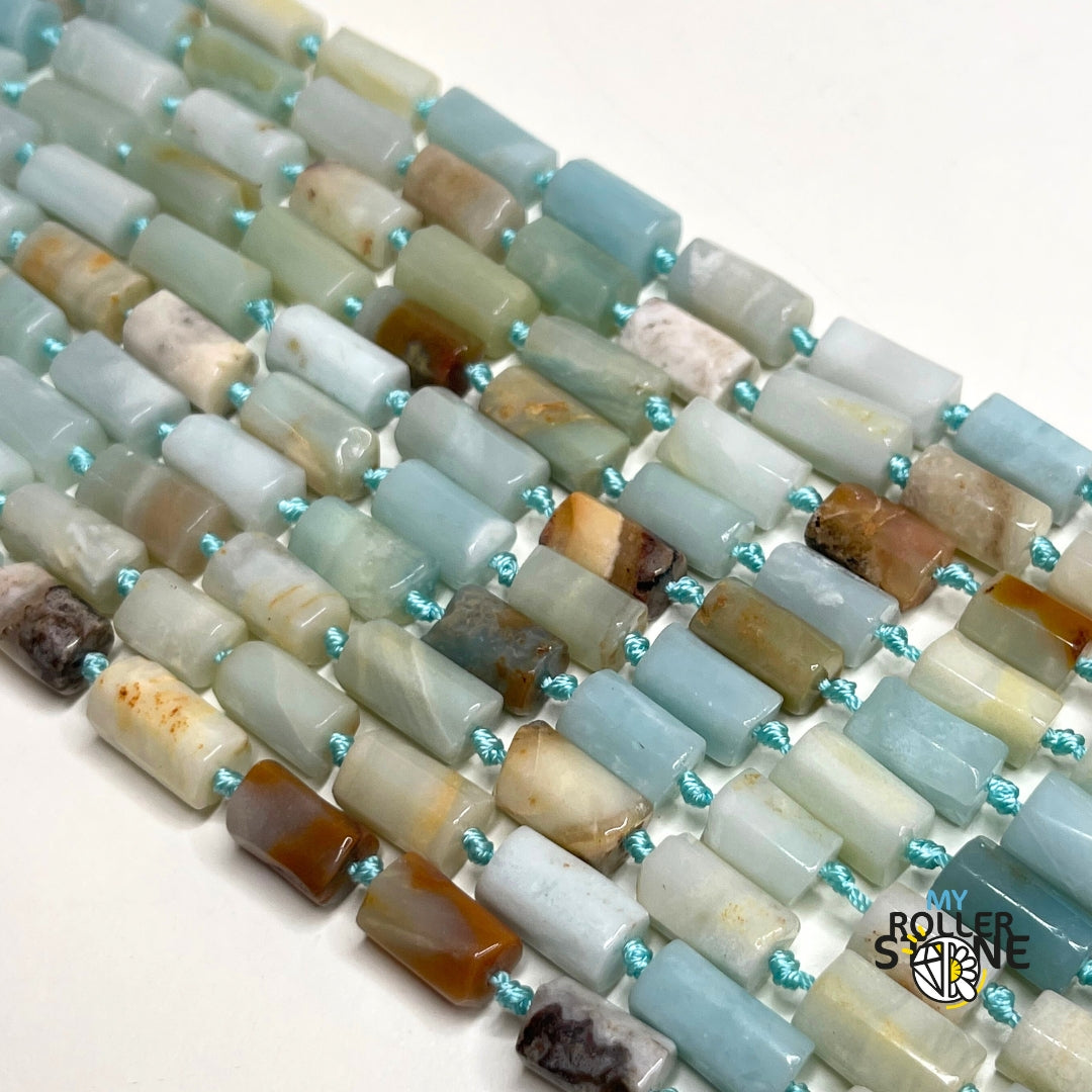 Perle Colonne en Amazonite