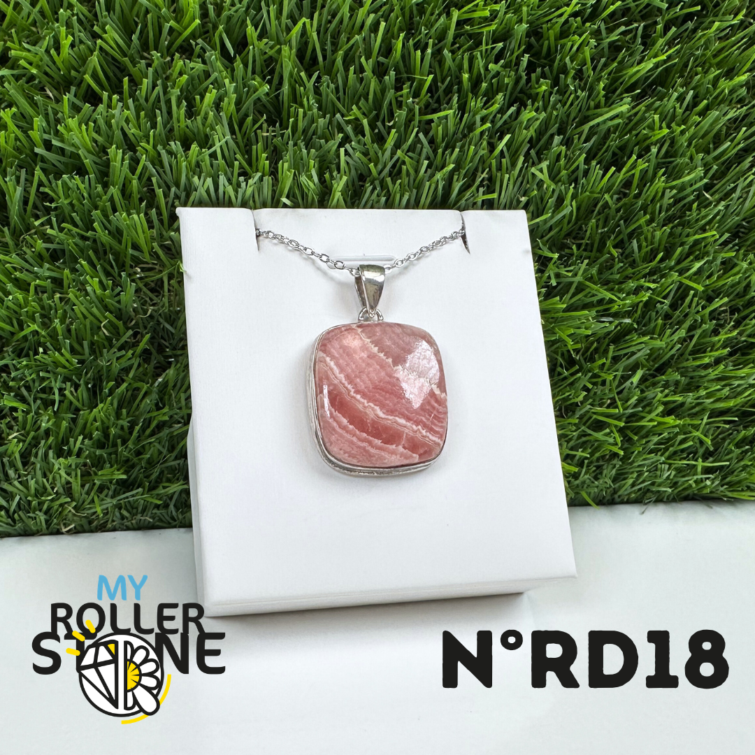 Pendentif Argent Rhodochrosite #18