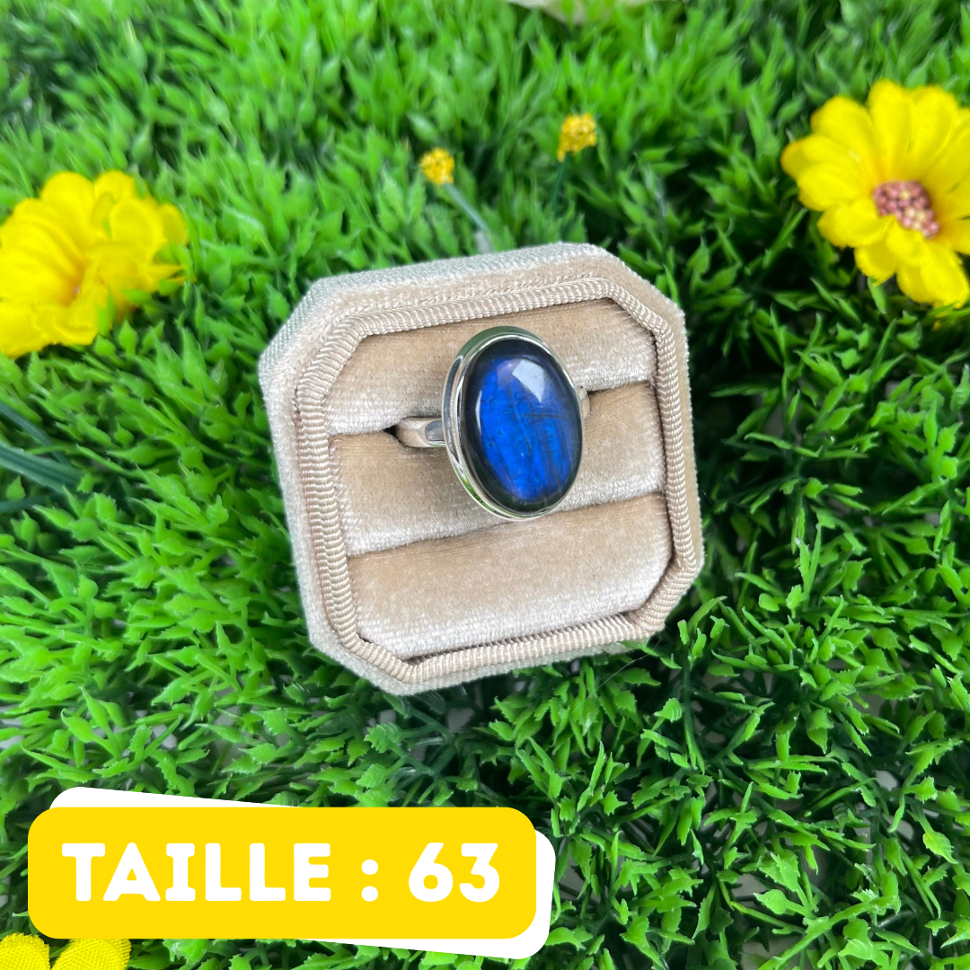 Bague Labradorite Bluefire #323