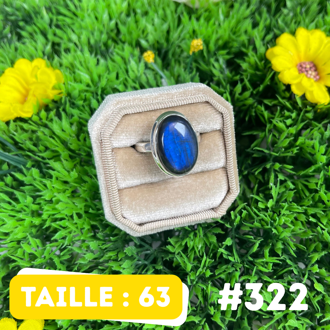 Bague Labradorite Bluefire #322