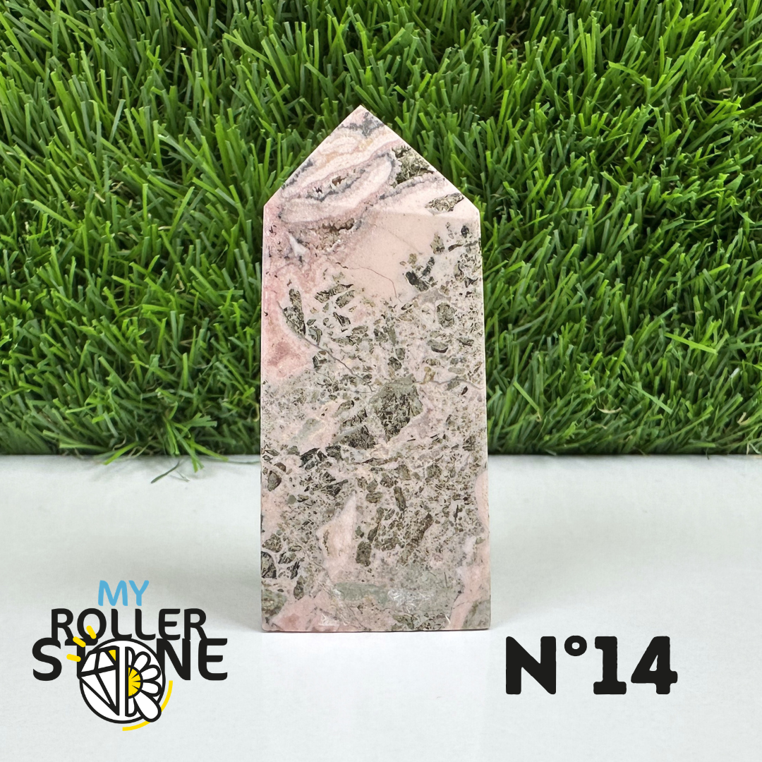 Pointes Pierre Rectangulaire Rhodochrosite